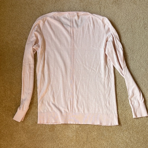 Banana Republic Light Pink Silk Cashmere Sweater large - Picture 6 of 7